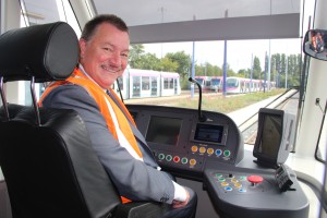 Driving a tram Phil Bateman